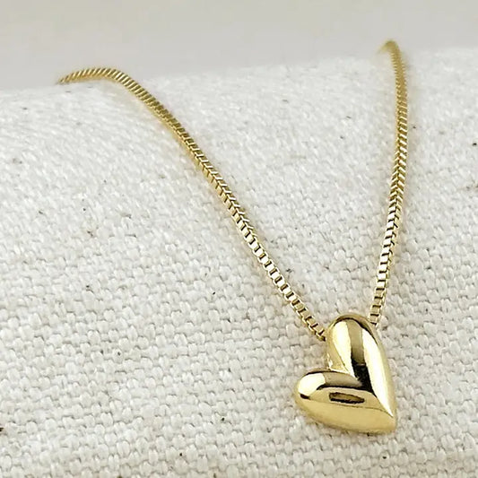 18k Gold Filled Uneven Heart Necklace