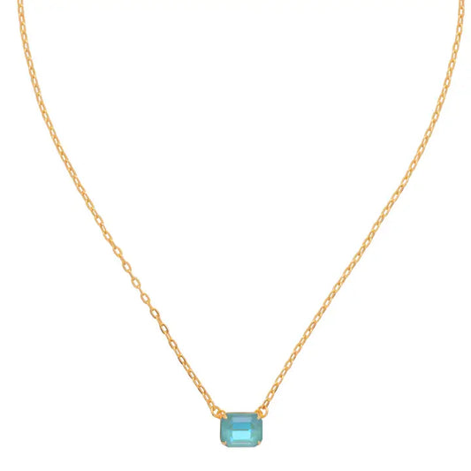 Octavia Single Crystal Pendant Necklace