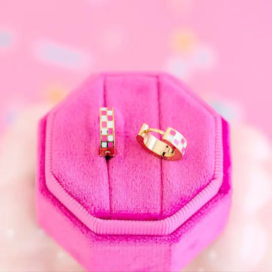 Hot Pink Checkered Huggies