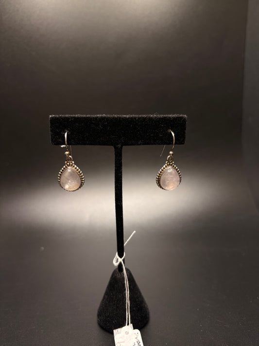 Sterling Silver Moonstone Dangle Earrings