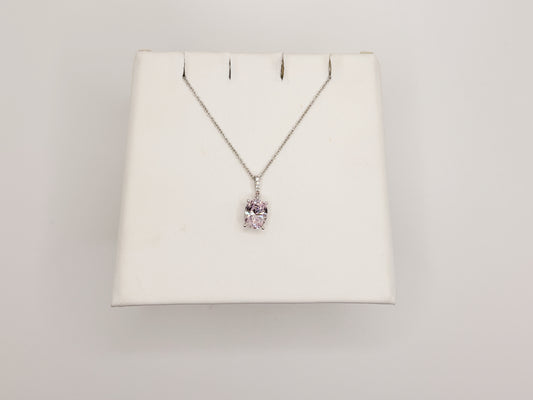Light pink topaz necklace