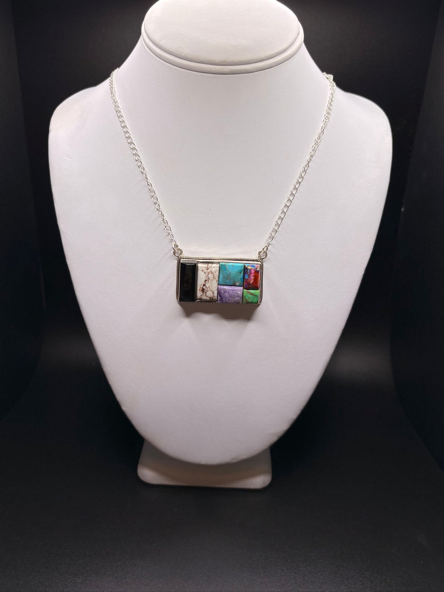 Sterling Silver Cobblestone Turquoise Necklace