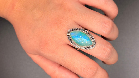 Sterling Silver Moon Stone Ring