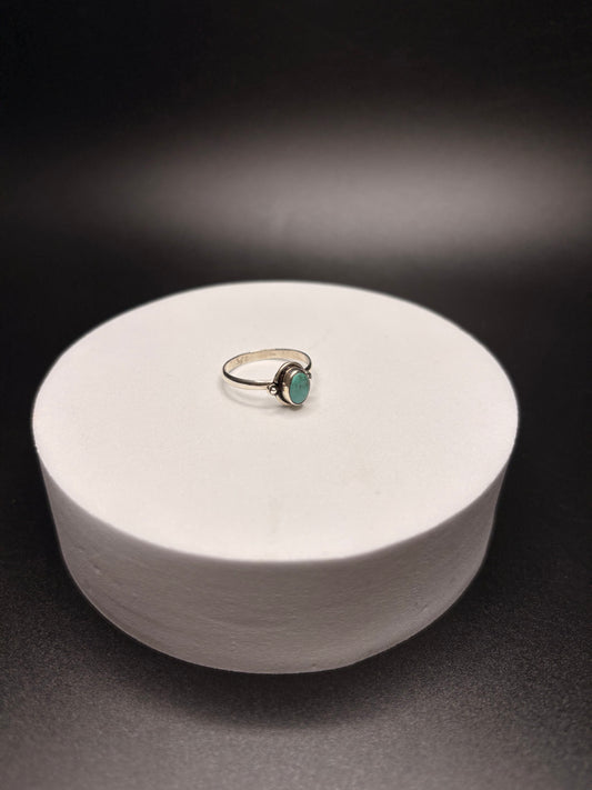 Sterling Silver Genuine Turquoise Ring
