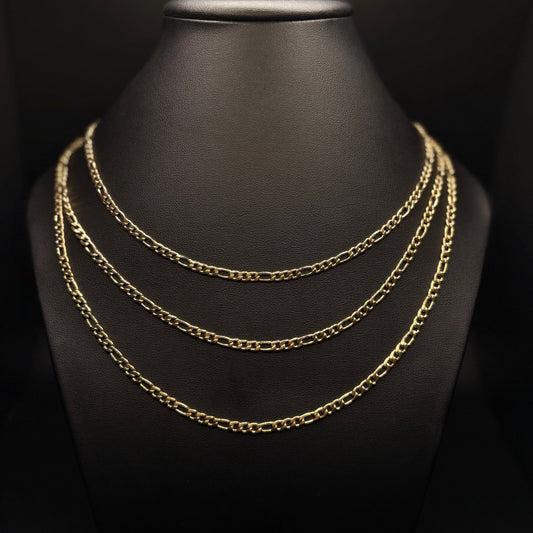 Stainless Steel Gold Figaro Chain