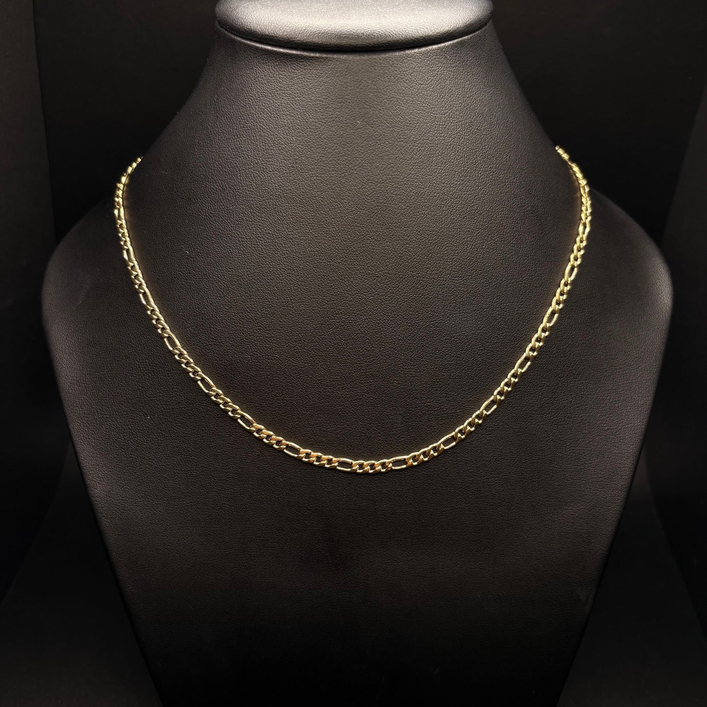 Stainless Steel Gold Figaro Chain