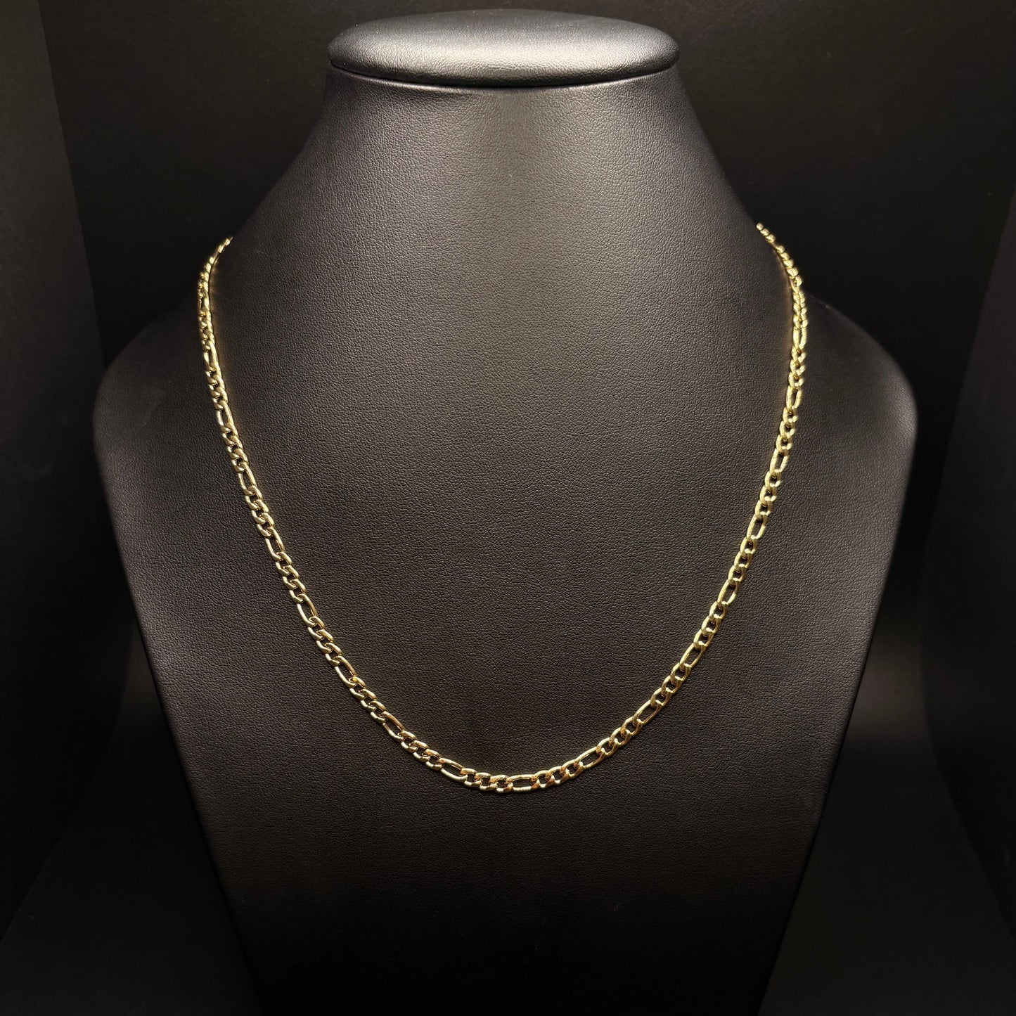 Stainless Steel Gold Figaro Chain
