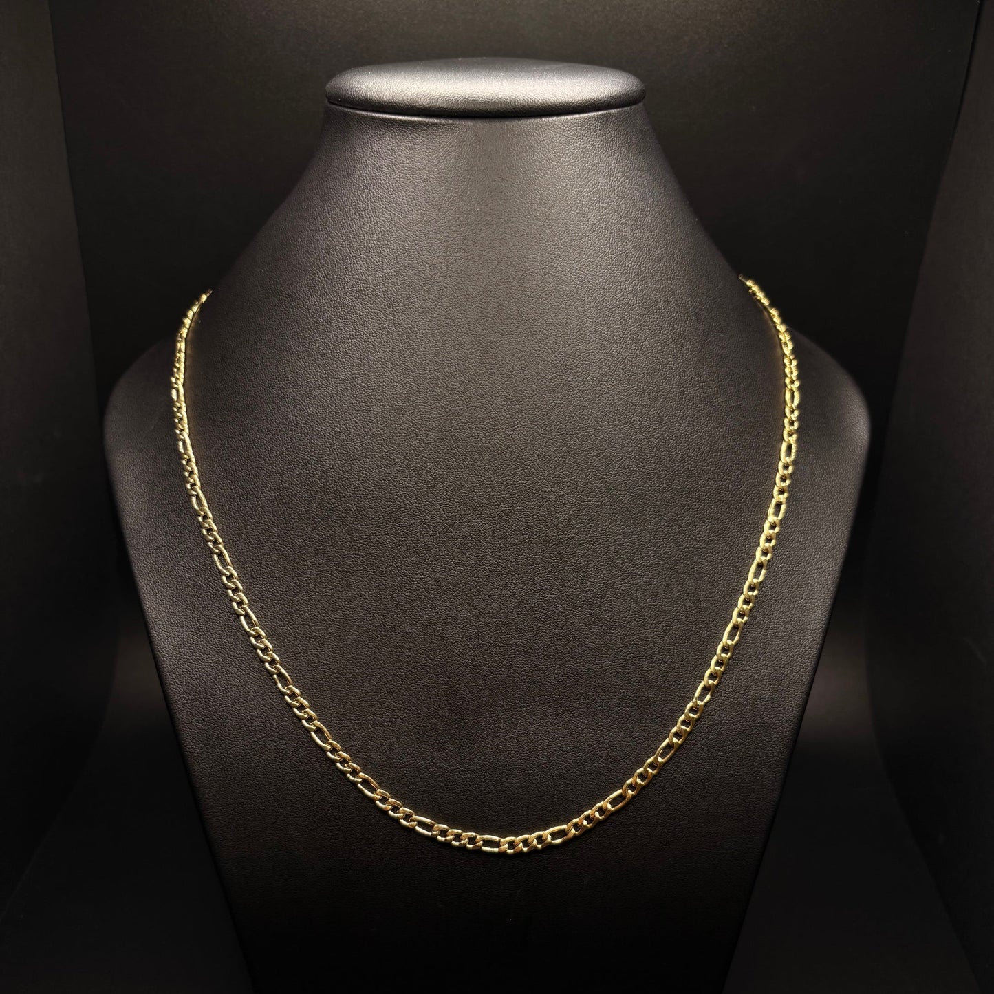 Stainless Steel Gold Figaro Chain