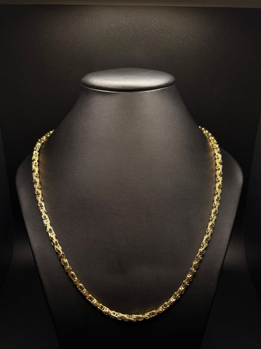 PVD Gold Plated Kings Chain Necklace