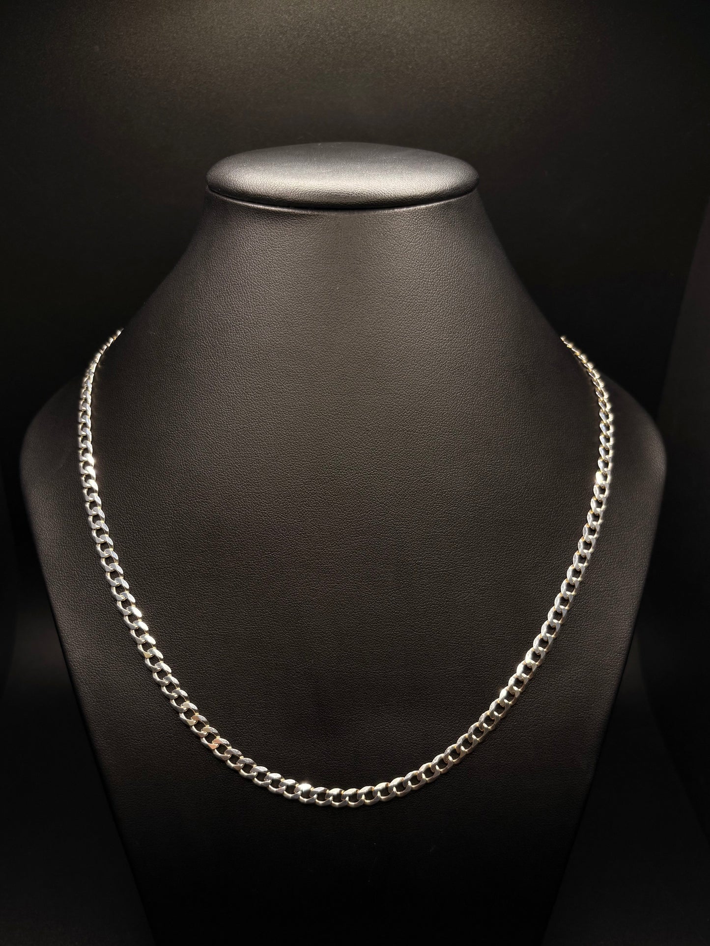 Sterling Silver Flat Cuban Chain