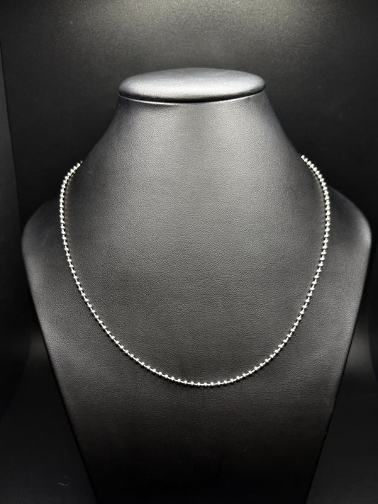 Sterling Silver Beaded Chain