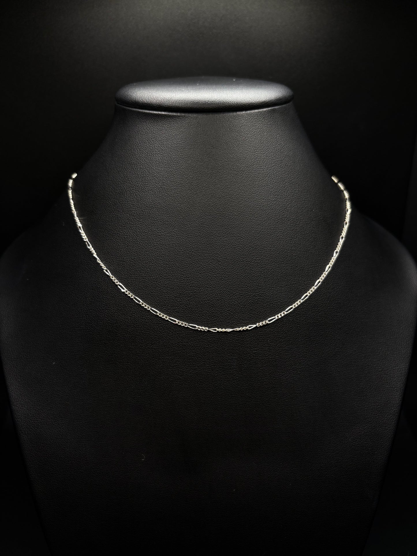 Sterling Silver Figaro Chain 1.7mm