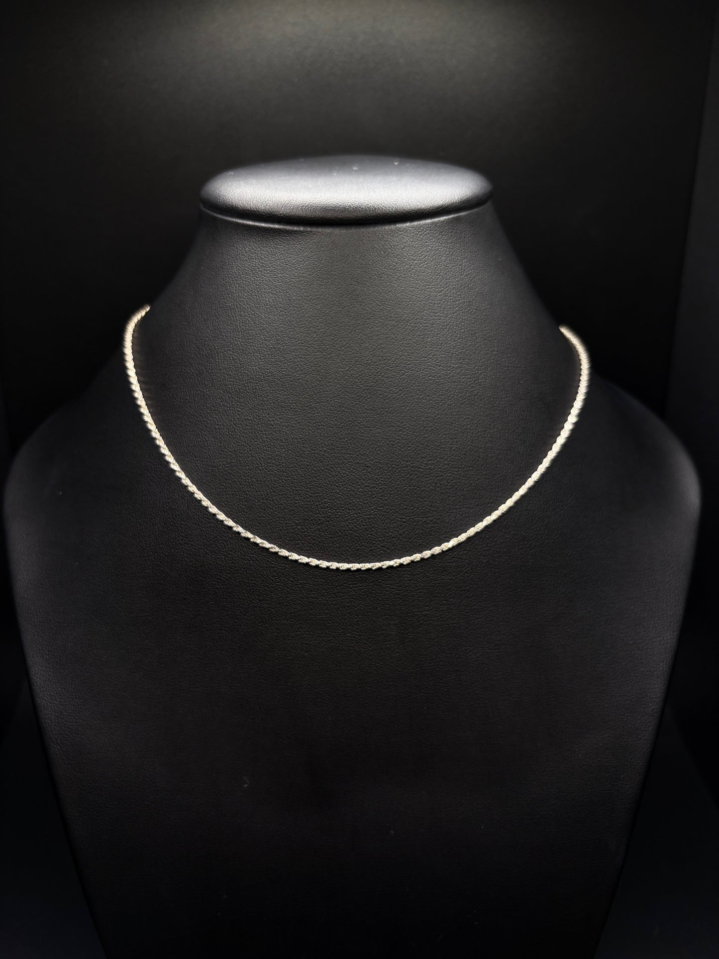 Sterling Silver Rope Chain 1.5mm