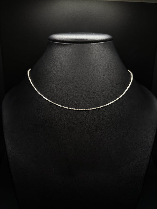 Sterling Silver Rope Chain 1.2mm