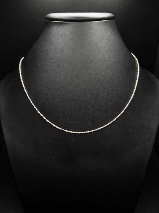 Sterling Silver Rope Chain 1.2mm