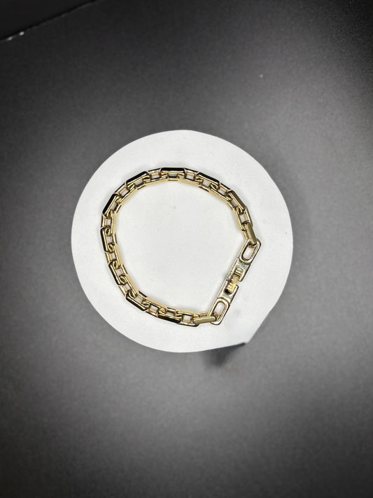 Stainless Steel PVD Gold Plated  Chain Link Bracelet