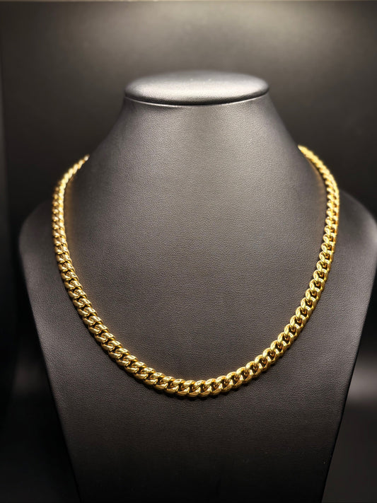 PVD Gold Plated CZ Miami Cuban Chain