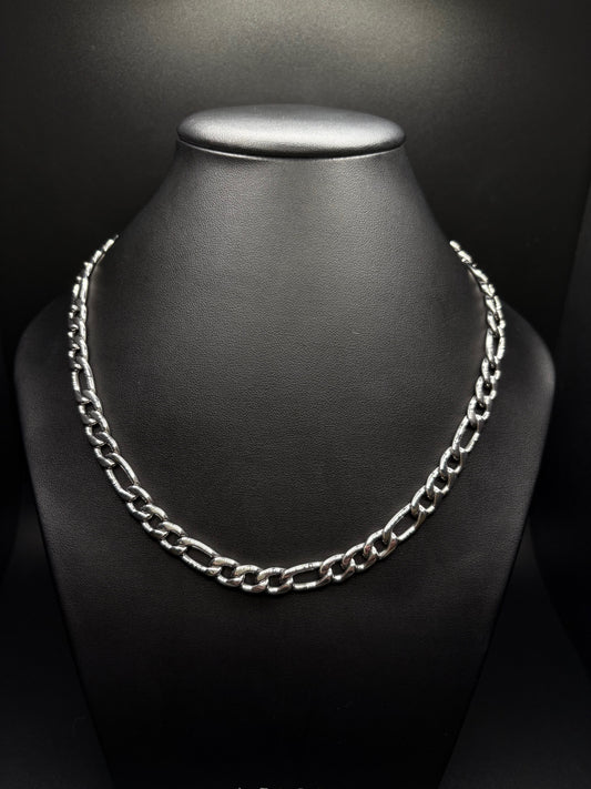 Stainless Steel 9mm Figaro Chain