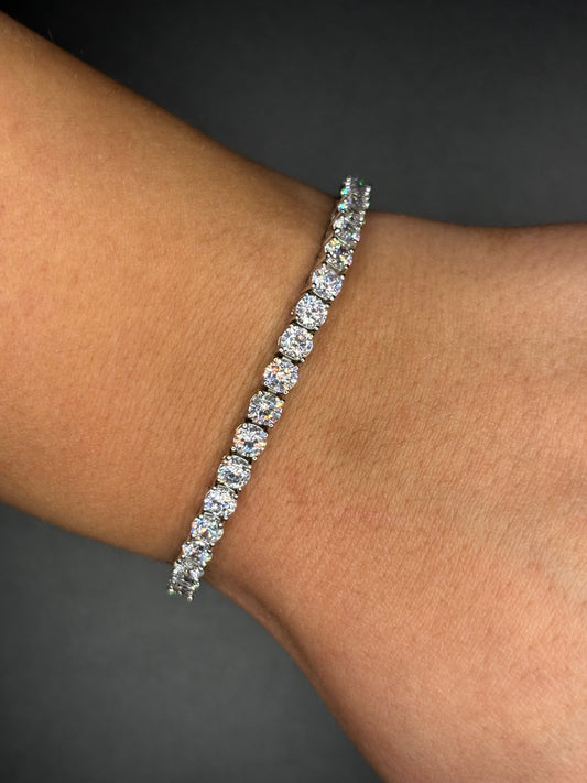 Sterling Silver CZ's Tennis Bracelet