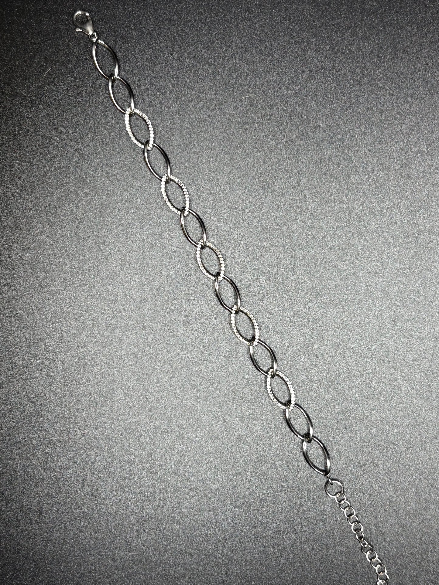 Sterling Silver CZ Fancy Bracelet