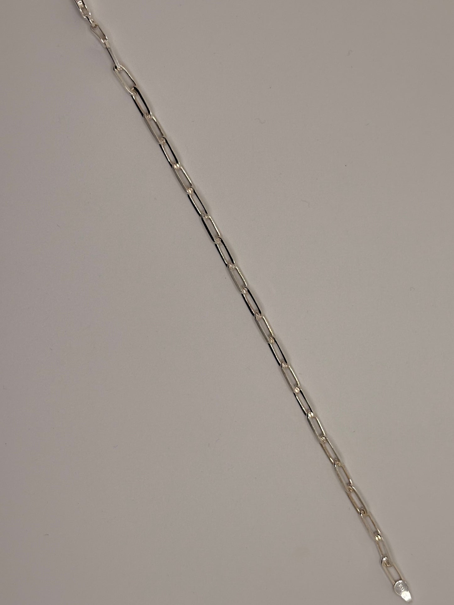 Sterling Silver 3.5mm Paperclip Bracelet