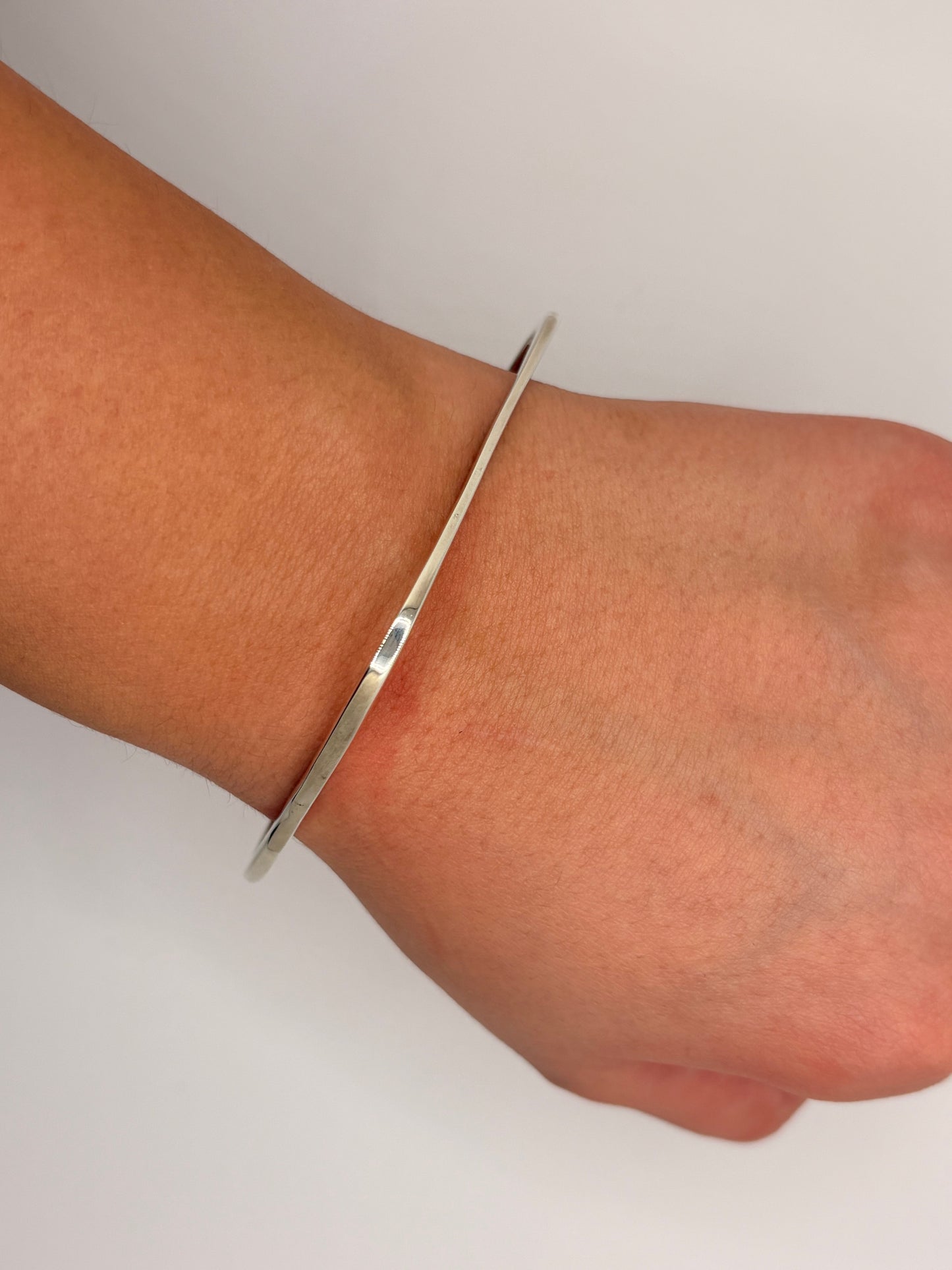 Sterling Silver Square Bangle