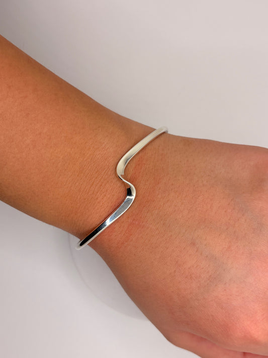 Sterling Silver Swirl Cuff