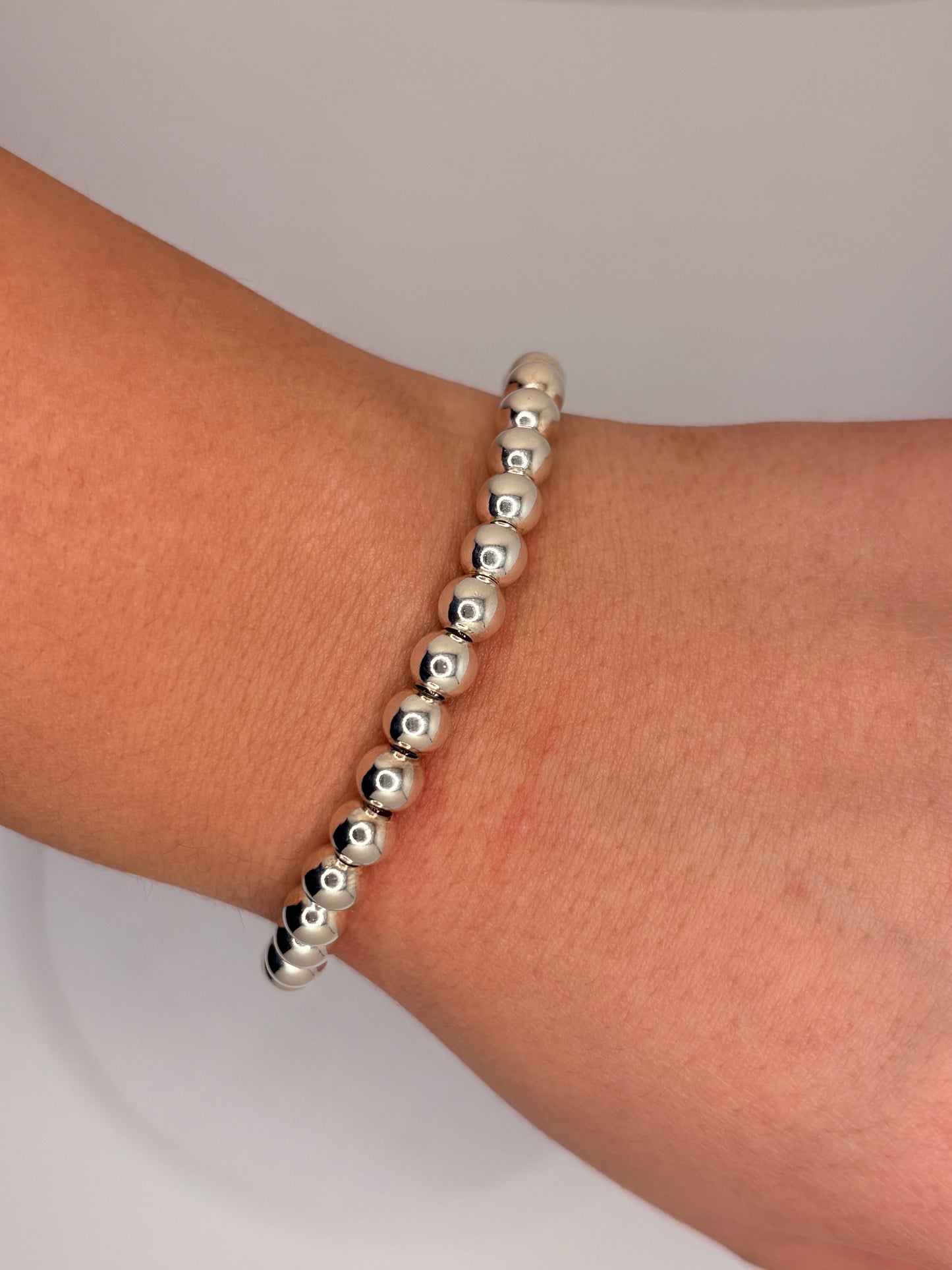 Sterling Silver Beaded Bracelet