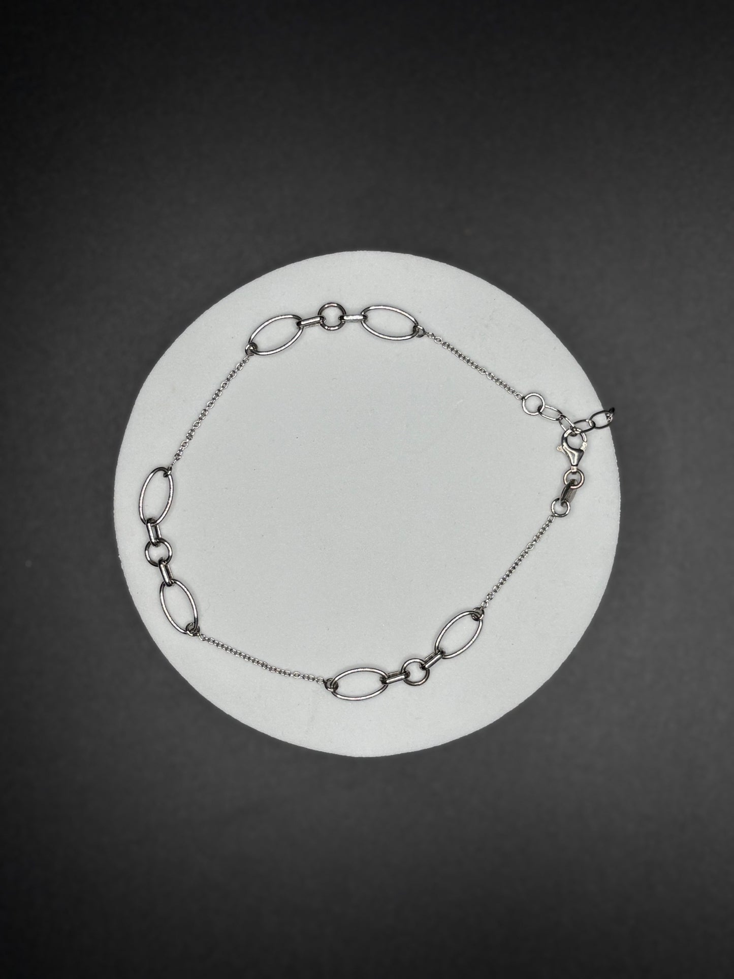 Sterling Silver Loop Anklet