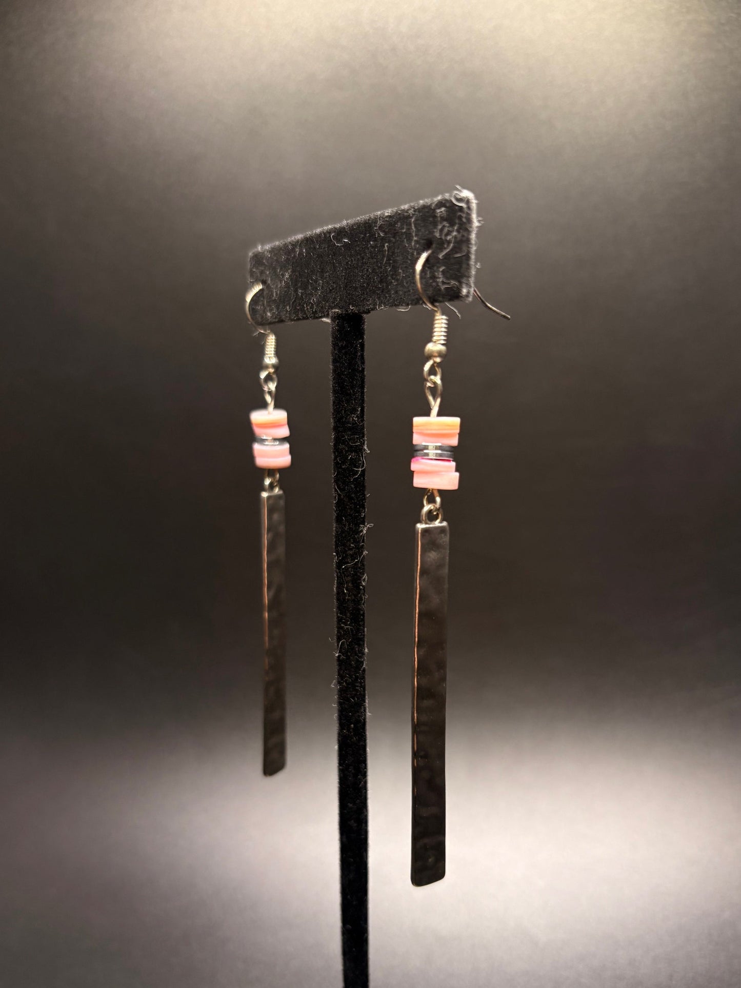 Sterling Silver Pink Summer Drop Earrings