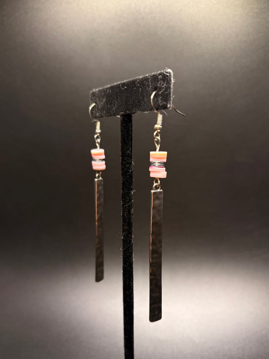 Sterling Silver Pink Summer Drop Earrings
