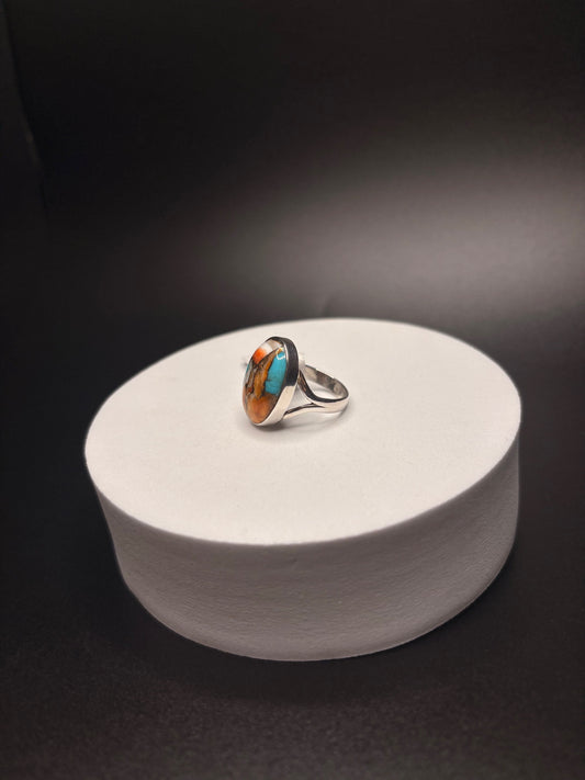Sterling Silver Spiny Oyster Ring