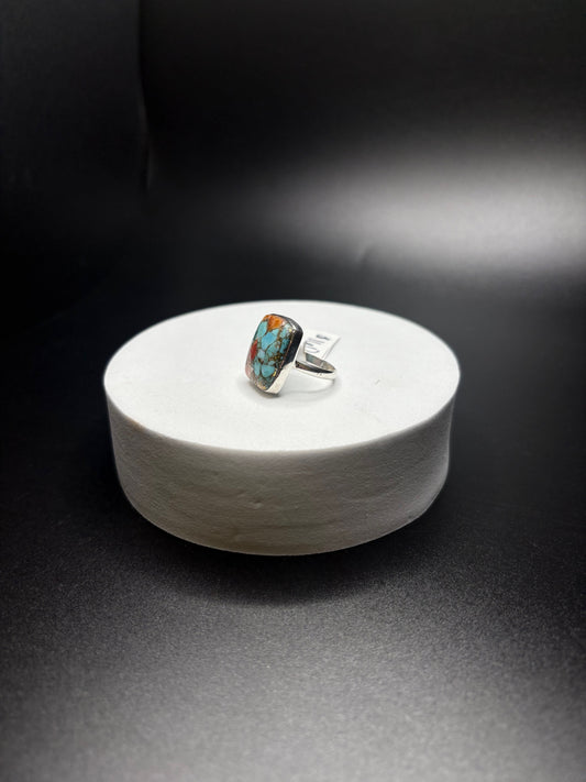 Sterling Silver Spiney Oyster Ring