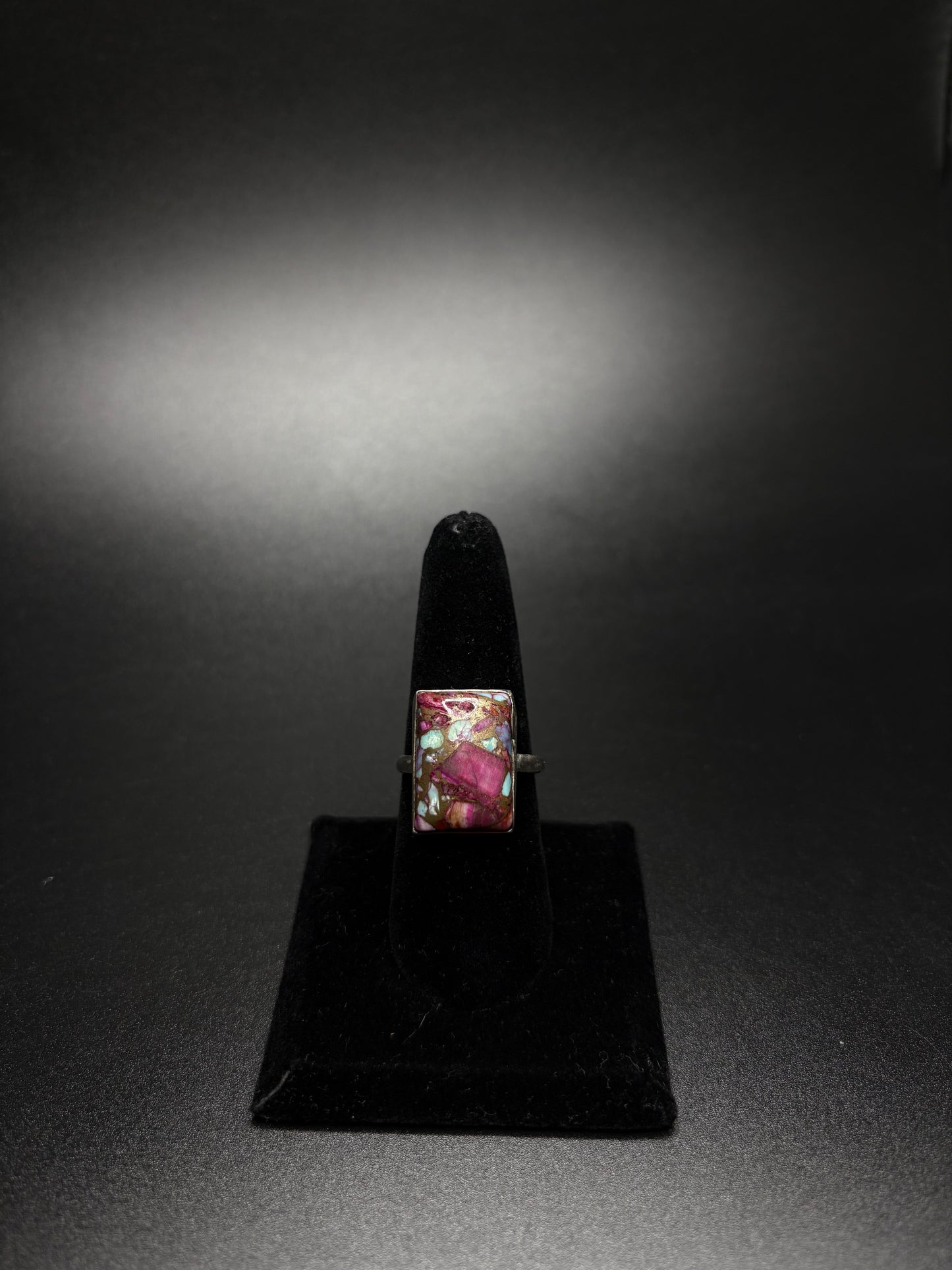 Sterling Silver Pink Spiney Oyster Ring