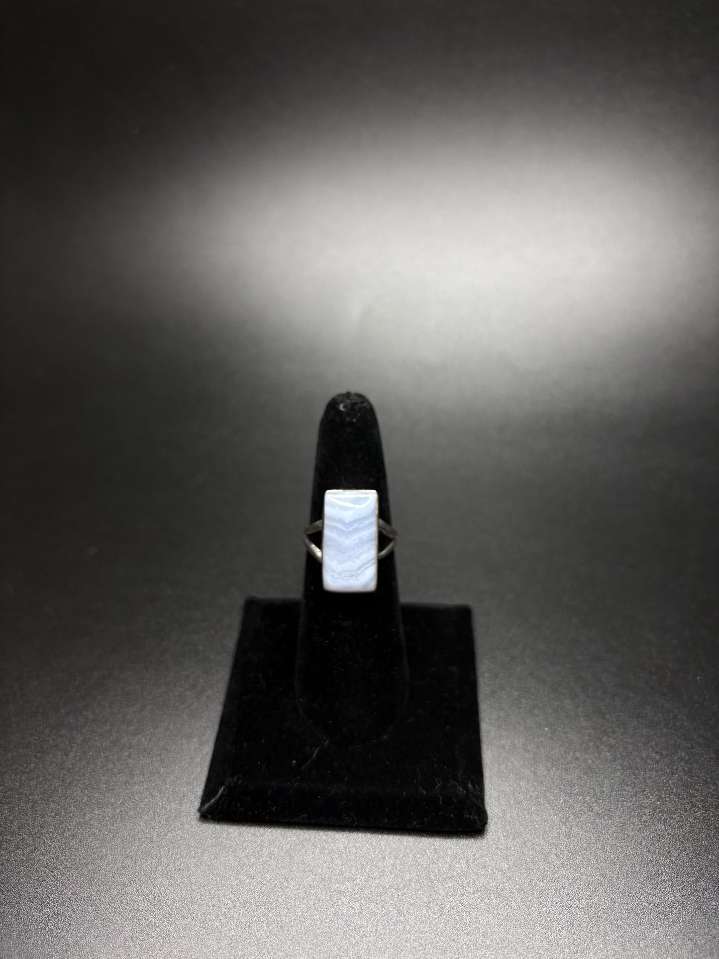 Sterling Silver Blue Lace Agate Ring