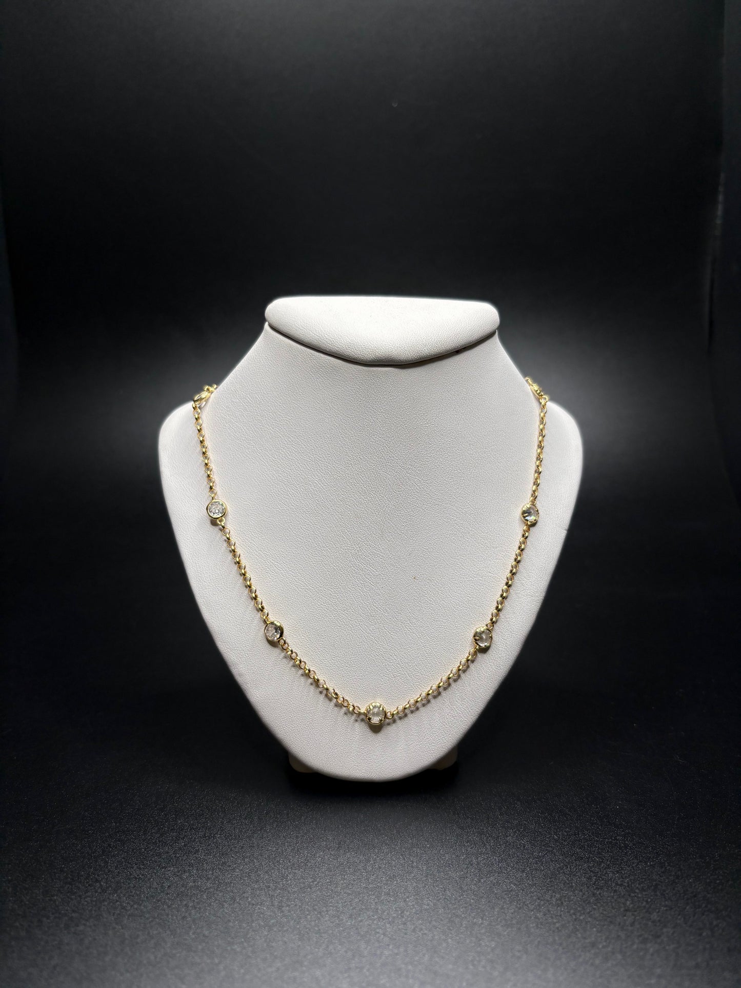 Gold-Filled Cz By The Yard Necklace