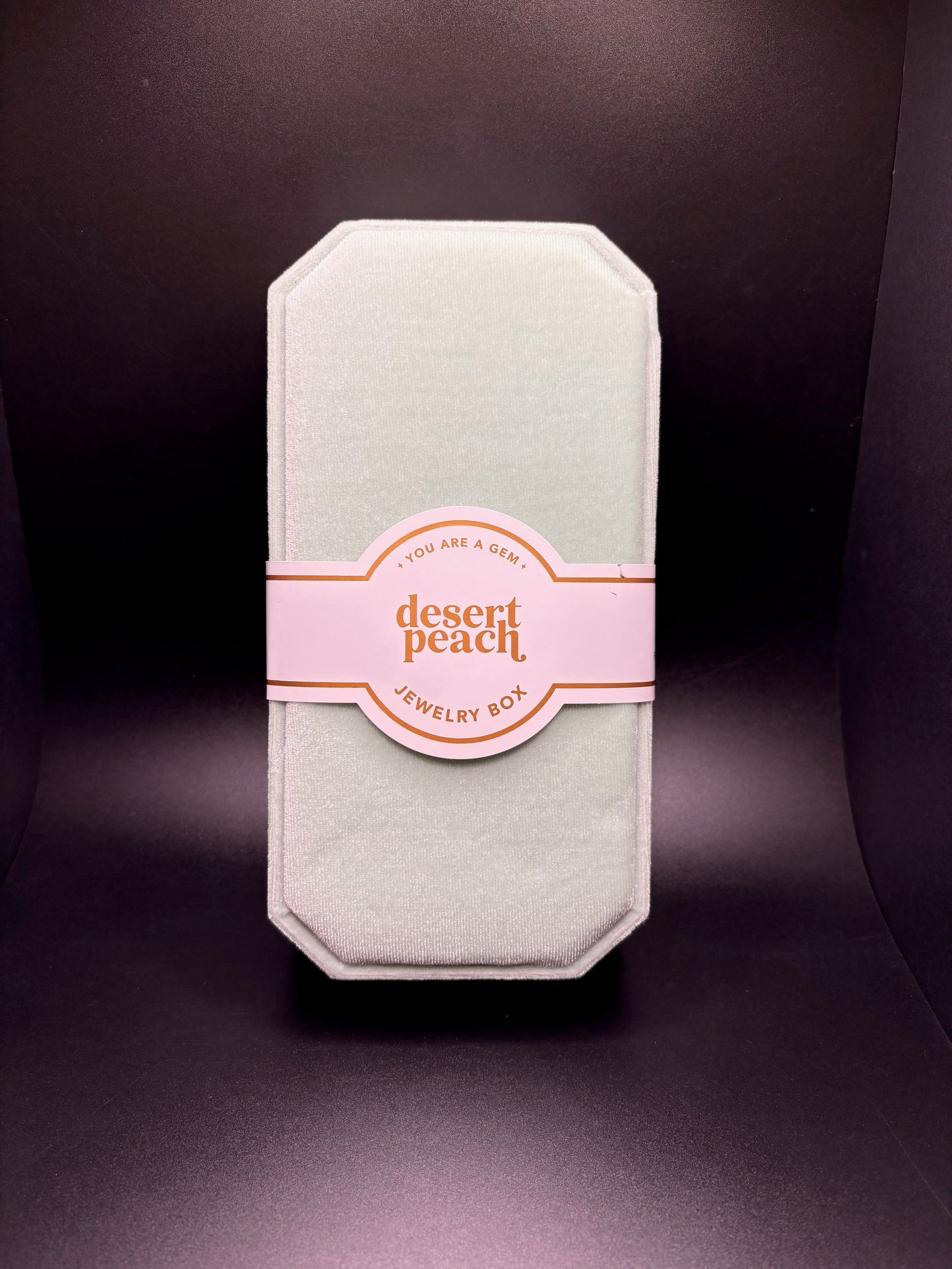 Aquamarine Velvet Jewelry Box