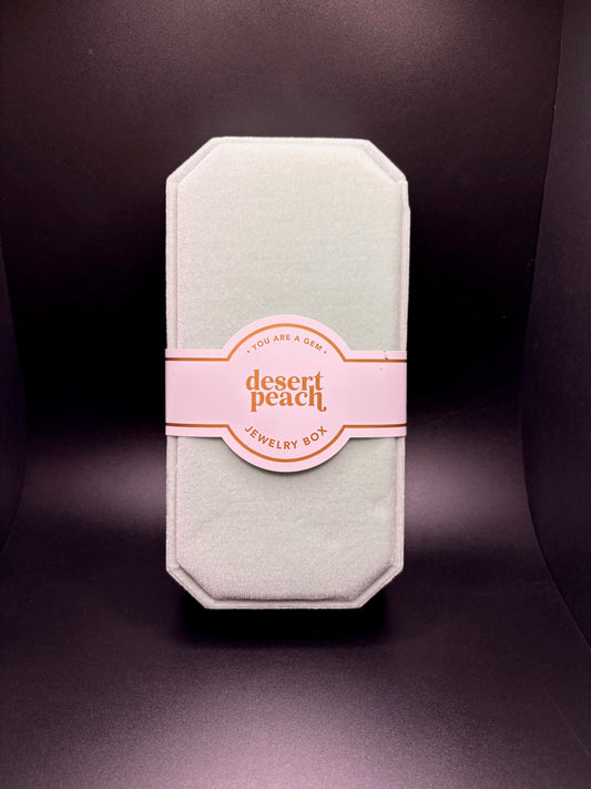 Aquamarine Velvet Jewelry Box