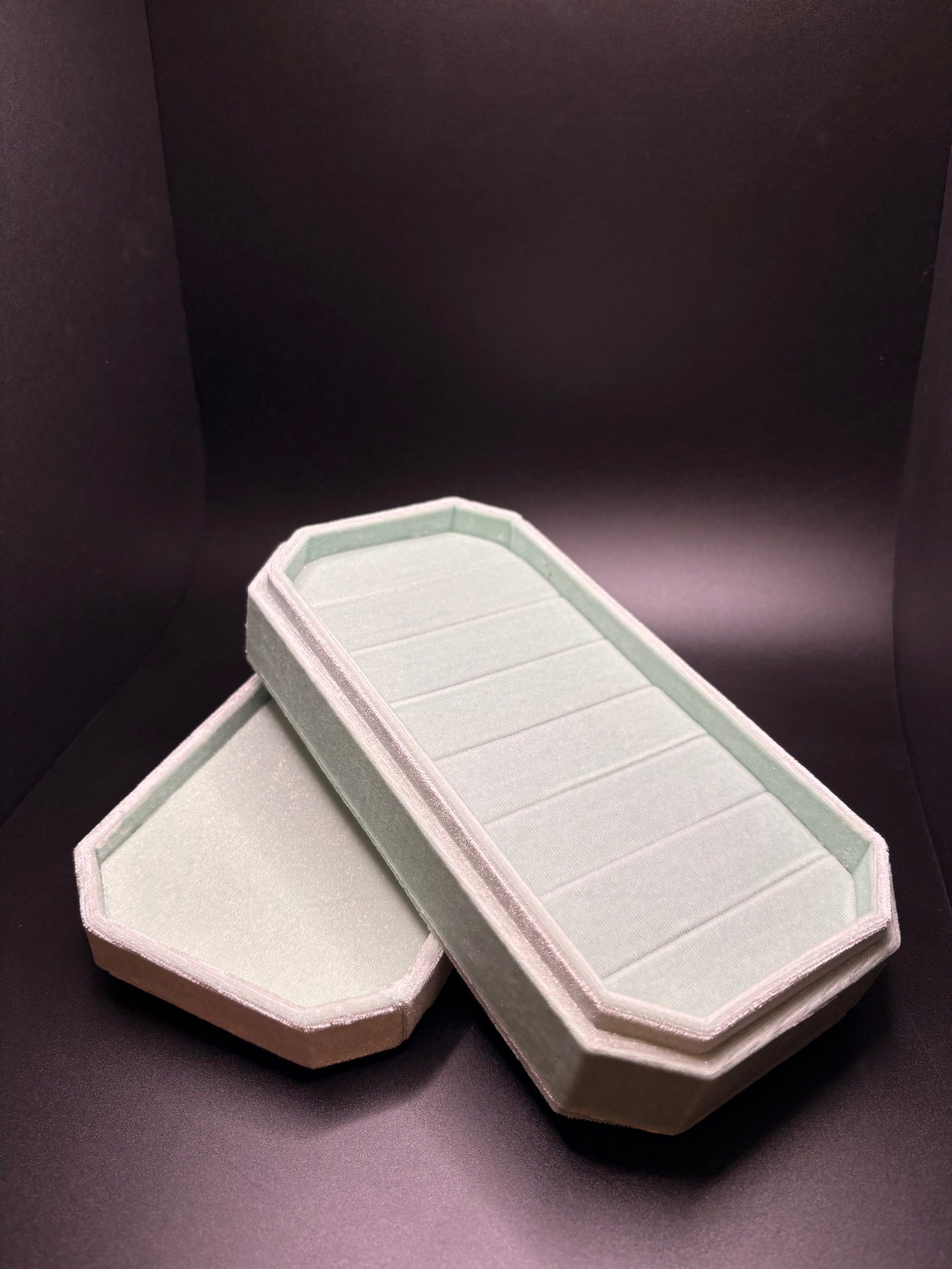 Aquamarine Velvet Jewelry Box