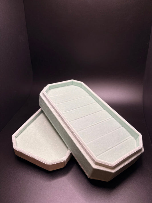Aquamarine Velvet Jewelry Box