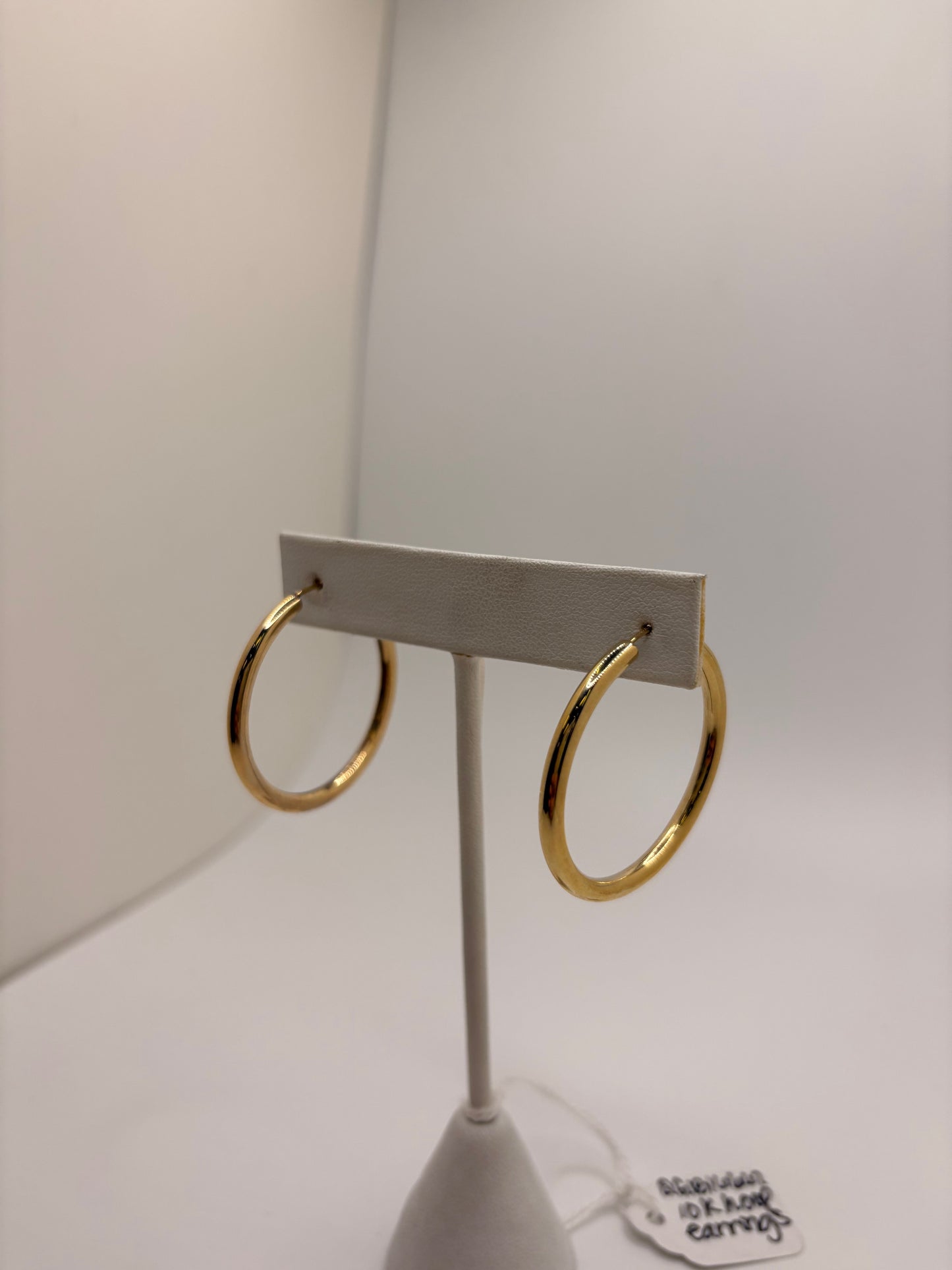 10K Yellow Gold Endless Hoops