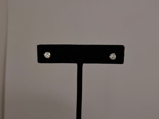 14K Yellow Gold Lab Grown Diamond Studs