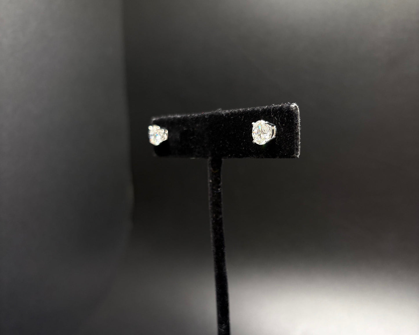 14K White Gold Lab Grown Diamond Studs 2.00ctw
