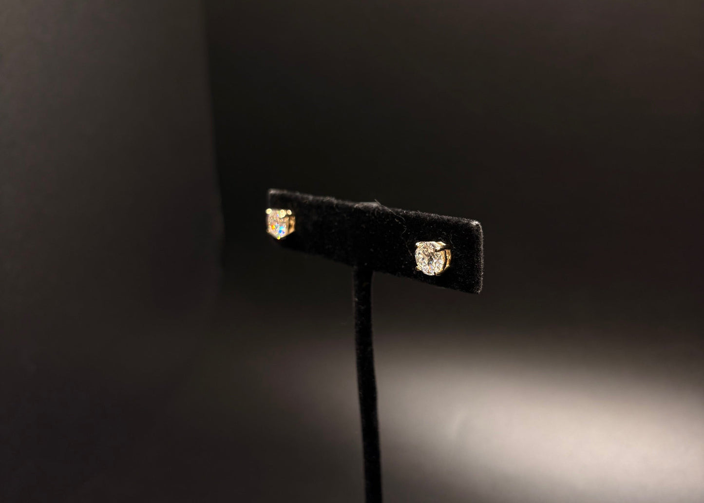 14K Yellow Gold Lab Grown Diamond Studs 2.00 ctw