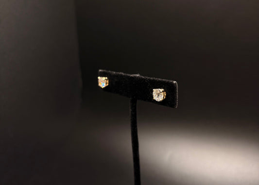 14K Yellow Gold Lab Grown Diamond Studs 2.00 ctw