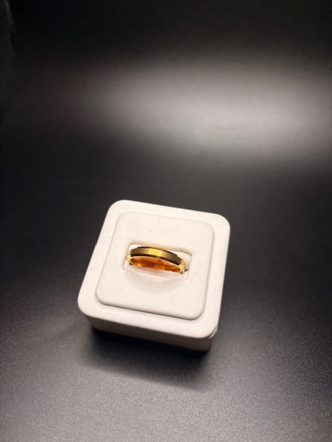 Gold Tungsten Ring