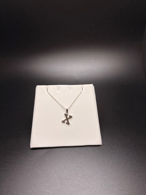 Sterling Silver "X” Necklace