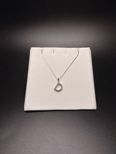 Sterling Silver "D" Necklace