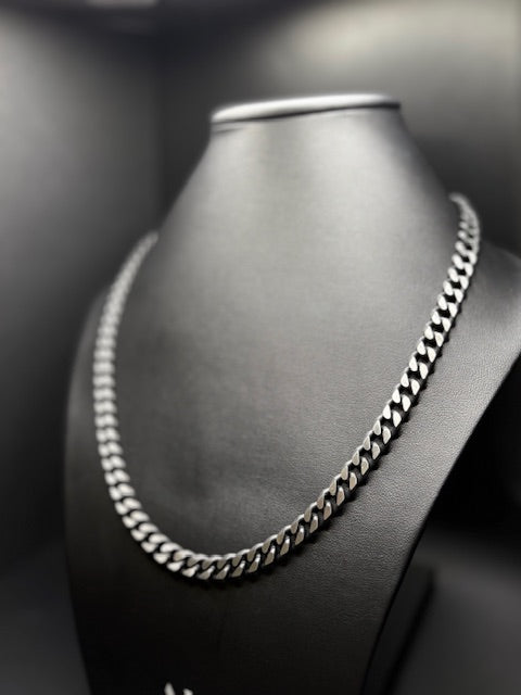 Stainless Steel Black and Silver Chain