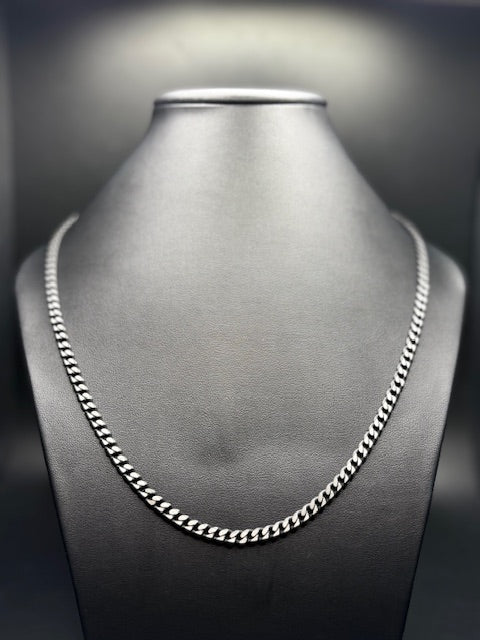 Stainless Steel Black and Silver Chain